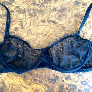 American Apparel lacy black underwire bralette